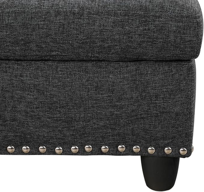 Halibur Sectional Sofa or Couch with Ottoman for Living Room, Apartment, Bedroom, Office