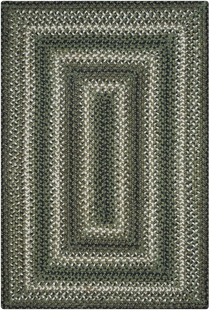 Homespice Pinecone Large Braided Rugs 8x10' - Rustic Jute Country Rugs for Living Room and Dining Room