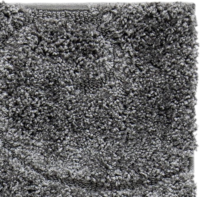 SAFAVIEH Florida Shag Collection Area Rug - 6' x 9', Grey, Scroll Design, Non-Shedding & Easy Care, 1.2-inch Thick Ideal for High Traffic Areas in Living Room, Bedroom (SG455-8013)