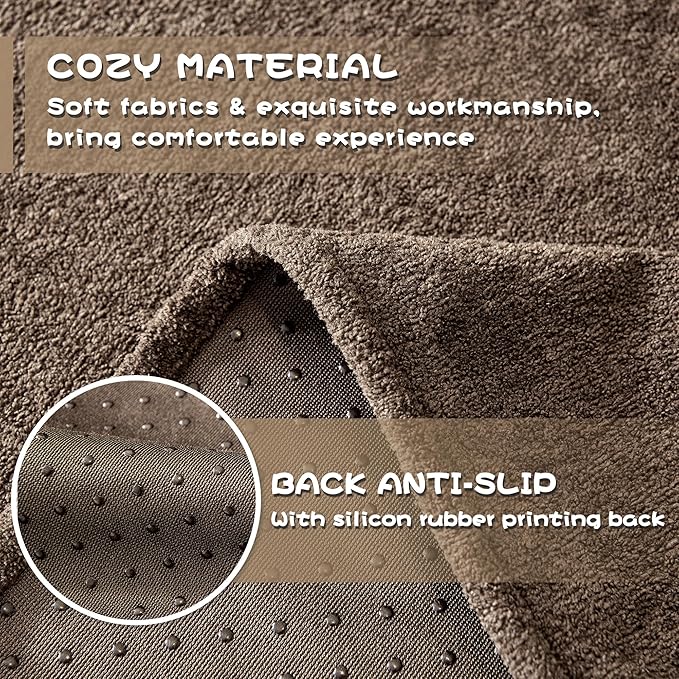 MYSKY HOME Sectional Couch Covers, Couch Cover 3 Cushion Sofa, Couch Covers for Pet, Dog Couch Protector, L Shape Sofa Cover Sofa Slipcovers Washable Furniture Covers for Pets, 91" x 134", Dark Brown