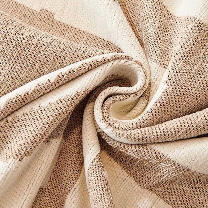 STACYPIK Reversible Khaki Beige Couch Cover Boho Couch Cover for Dogs with Tassels Anti-Slip Furniture Protector for 2 Cushion Couch Versatile Sofa Protector Washable Loveseat Cover Decor-71X90IN