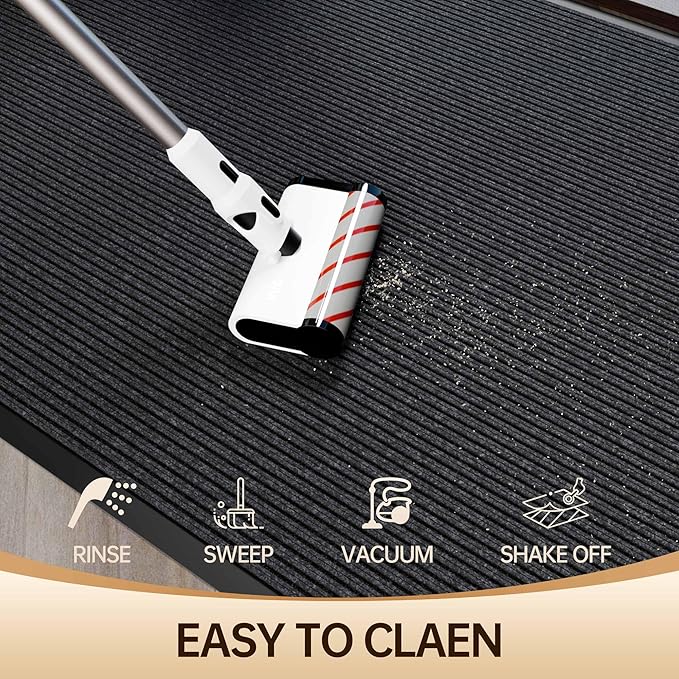 Amyracel Front Door Mat Indoor Outdoor Entrance, 36" x 60" All-Season Waterproof Heavy Duty Doormat for Outside Entry, Stain and Fade Resistant, Low Profile, Easy Clean Patio Entryway Mat