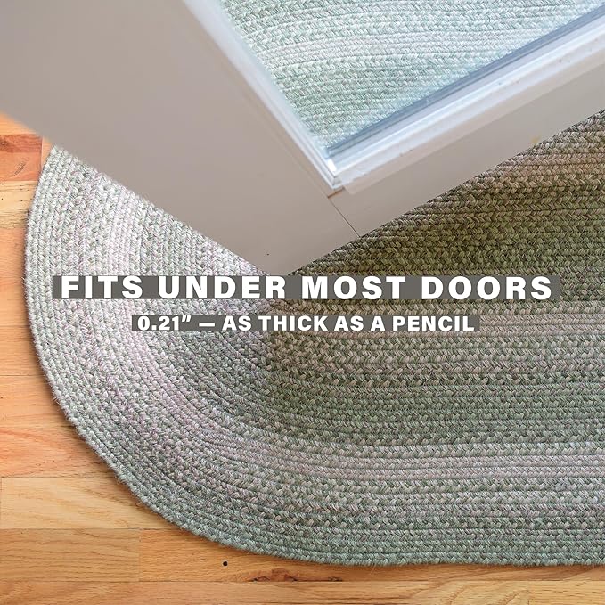 Grassland Sage Green Rug 20x30 – Jute Braided Rugs Country Style for Kitchen and Entryway