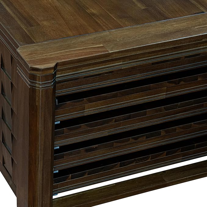 X02DA-2C8-12 6-Pc Dining Set Includes an Extendable Rectangle Kitchen Table, 1 Coffee Table, 2 Polyester Dining Chairs and 2 Modern Benches, 39x120 Inch, Antique Walnut