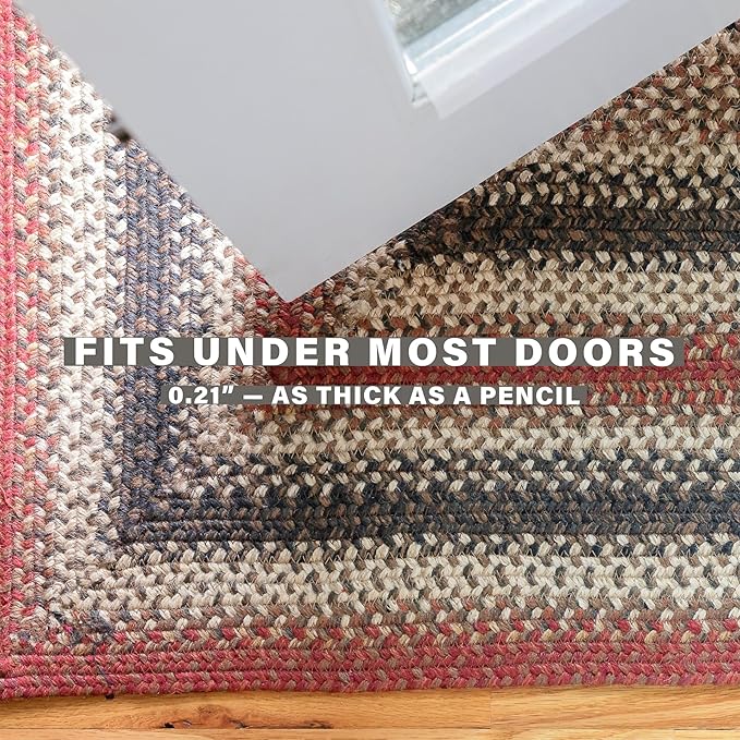Homespice Chester Braided Rugs Country Style 2x3' The Ideal Red Kitchen Rug