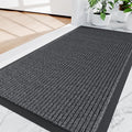 Amyracel Front Door Mat Indoor Outdoor Entrance, 24" x 48" All-Season Waterproof Heavy Duty Doormat for Outside Entry, Stain and Fade Resistant, Low Profile, Easy Clean Patio Entryway Mat