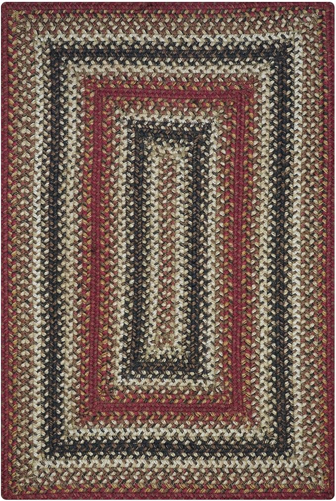 Homespice Chester Country Rugs for Living Room 8x10', Perfect Large Braided Rug