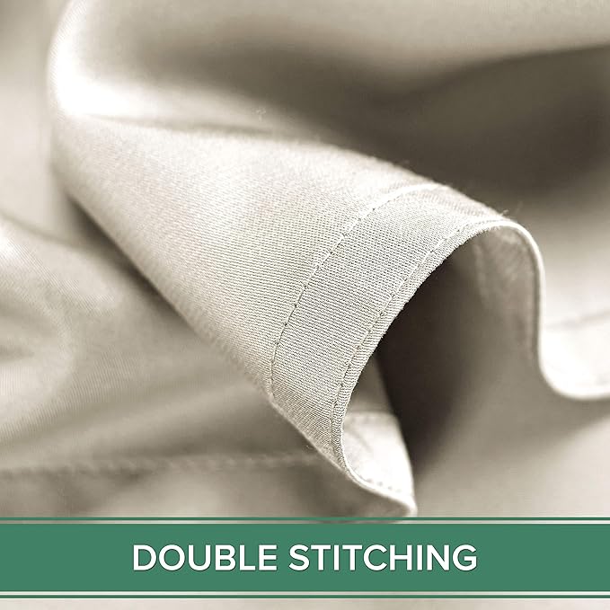 Twin Sheets by Pure Bamboo, Genuine 100% Organic Viscose Derived from Bamboo Bed Sheet Set, Luxuriously Soft & Cooling, Double Stitching, Lifetime Quality Promise (Twin, Ivory)