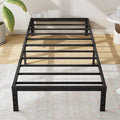 12 Inch Twin XL Size Bed Frames, Heavy Duty Metal Bed Frame Twin XL, No Box Spring Needed, Easy Assembly, Noise-Free, Black