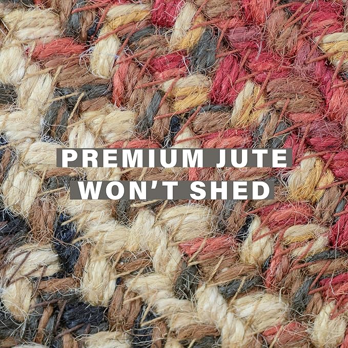 Homespice Chester 6x9' Braided Area Rug, Ideal for a Rustic Bedroom