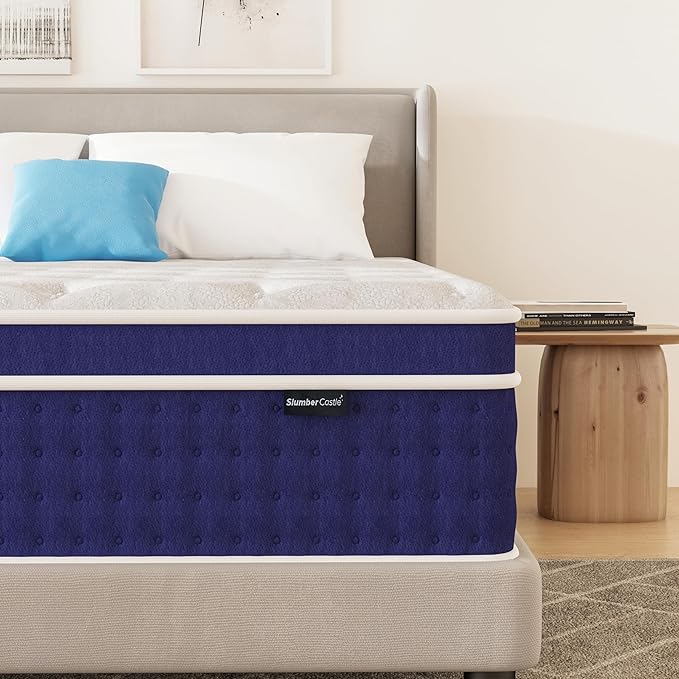 Full Size Mattress, 14 Inch Hybrid Full Mattress in a Box, Gel Memory Foam and Pocket Coils Innerpring Mattresses with Ergonomic Design, Cooler Sleep with Pressure Relief and Support, 54"*75"*14"