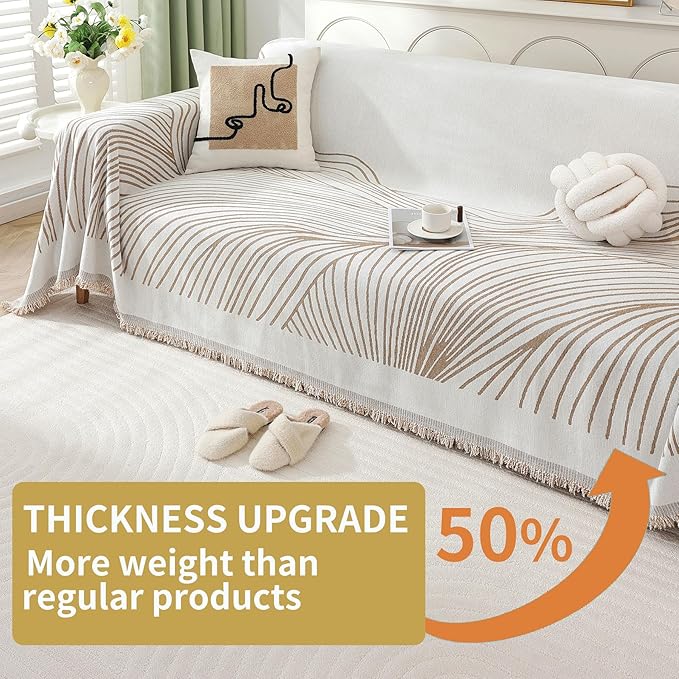 Non Slip Sofa Covers Couch Covers for 2 Cushion Couch Sofa Pet Friendly Washable Couch Covers for Sofa, Soft Thick Sectional Couch Covers L Shape Furniture Protector for Kids, Dogs 71" X102"