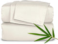 California King Sheets by Pure Bamboo, Genuine 100% Organic Viscose Derived from Bamboo Bed Sheet Set, Soft & Cooling, Double Stitching, Lifetime Quality Promise (California King, Ivory)