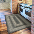 Flint Hill Grey Jute Braided Rope Rug, 2x6' Rectangle - Warm Primitive Decor, Perfect for Laundry Rooms, Kitchens and Entryways - Durable and Easy to Clean