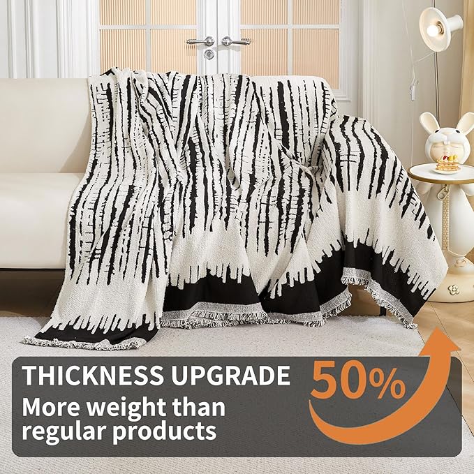 HAOMAIJIA Boho Sofa Covers Couch Covers for 2 Cushion Couch Sofa Pet Friendly Soft Thick Non Slip Couch Cover for Dogs Washable Sectional Couch Covers L Shape Furniture Protecto (XF-Black, 71"x102")