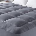 Ultra Soft Full XL Size Mattress Topper - Viscose Made from Bamboo Pillow Top Mattress Pad for Back Pain Relief - Naturally Cooling for Hot Sleepers, Grey
