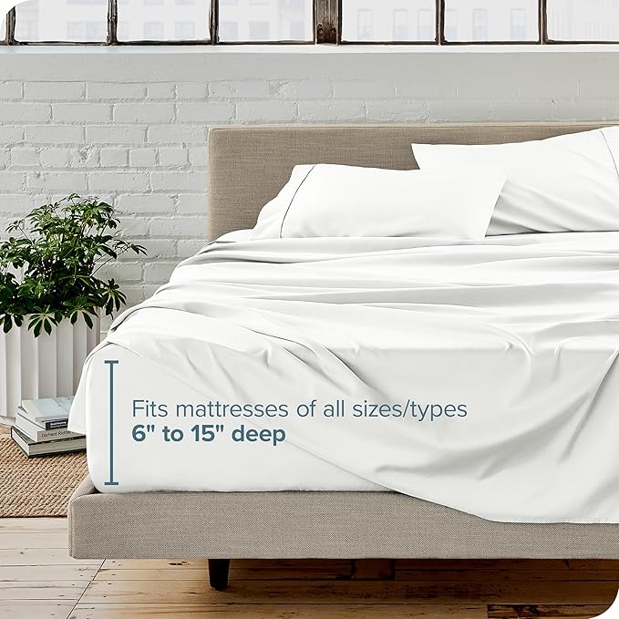 Bare Home Twin XL Sheet Set - College Dorm Size - Luxury 1800 Ultra-Soft Microfiber Twin Extra Long Bed Sheets - Deep Pockets - Easy Fit - Extra Soft - 3 Piece Set - Bed Sheets (Twin XL, Cream)