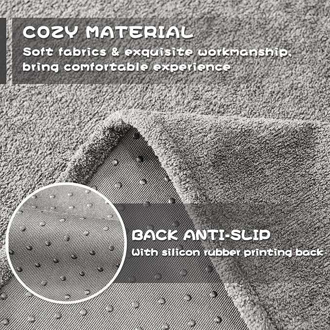 MYSKY HOME Couch Cover for Dogs Non-Slip Couch Cover for 2 Cushion Couch Sofa Cover Sofa Slipcovers for Dogs, Sofa Covers Washable Soft Thick Furniture Protector, 71" x 102", Grey