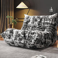 Bean Bag Chairs for Adults, BeanBag Reading Chair Memory Foam Couch, Floor Chair Soft Teddy Material, Comfy Reading Nook Chairs for Bedroom Living Room Office (Ink Painting)