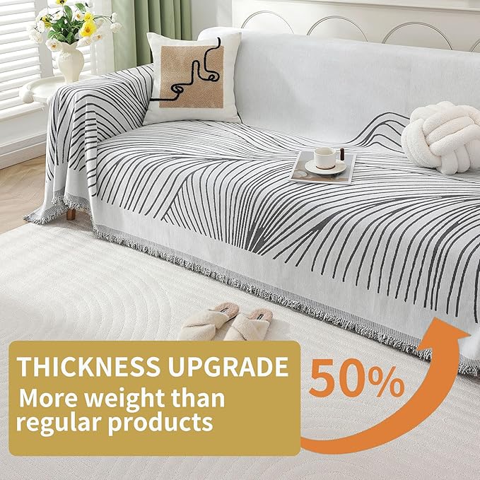 Non Slip Sofa Covers Couch Covers for 3 Cushion Couch Sofa Pet Friendly Washable Couch Covers for Sofa, Soft Thick Sectional Couch Covers L Shape Furniture Protector for Kids, Dogs 91" X134"