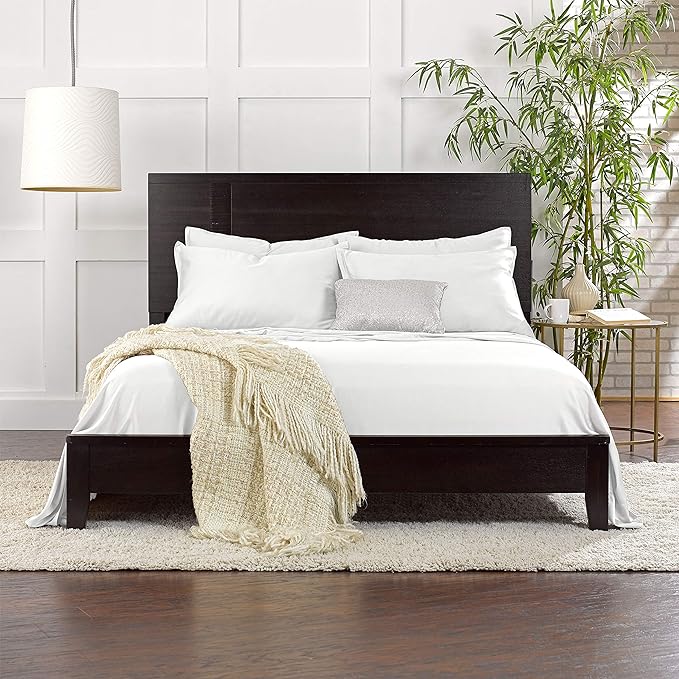 King Sheets by Pure Bamboo, Genuine 100% Organic Viscose Derived from Bamboo Bed Sheet Set, Luxuriously Soft & Cooling, Double Stitching, Lifetime Quality Promise (King, White)