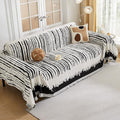 HAOMAIJIA Boho Sofa Covers Couch Covers for 3 Cushion Couch Sofa Pet Friendly Soft Thick Non Slip Couch Cover for Dogs Washable Sectional Couch Covers L Shape Furniture Protecto (XF-Black, 71"x134")