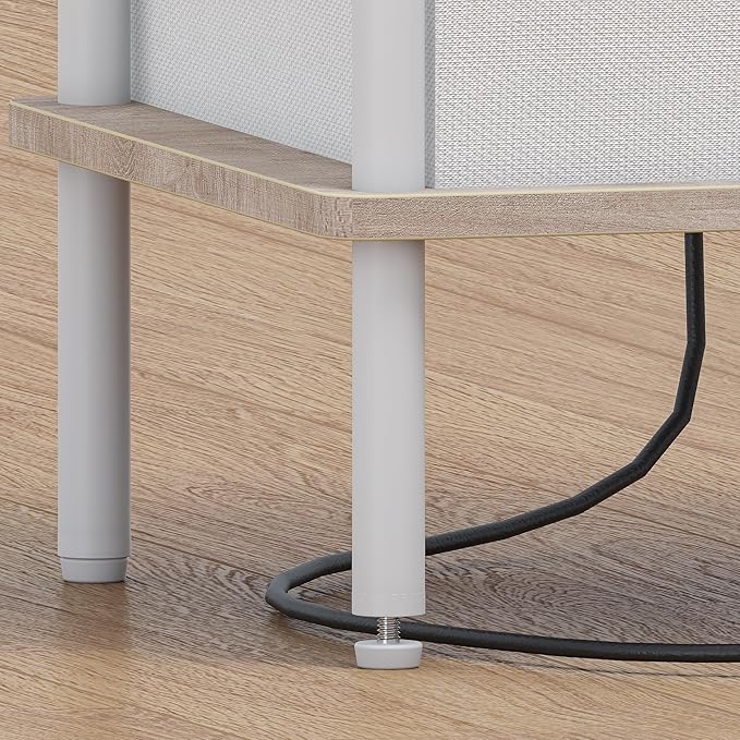 Small Side Table with Charging Station, Set of 2 End Table for Small Spaces, Slim Nightstand with Outlet,Sofa Beside Table, 3-Tier Storage Shelf,Living Room, Bed Room, Natrual Oak