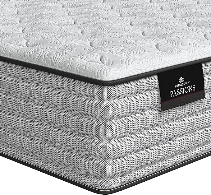 Kingsdown Passions Aspiration 14" Plush Hybrid Mattress, Twin,Tan