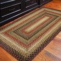 Gingerbread Brown Small Braided Rugs, 2x3' Rectangle - Handmade with Jute, Warm Country Decor, Perfect for Bathrooms and Entryways - Durable and Easy to Clean